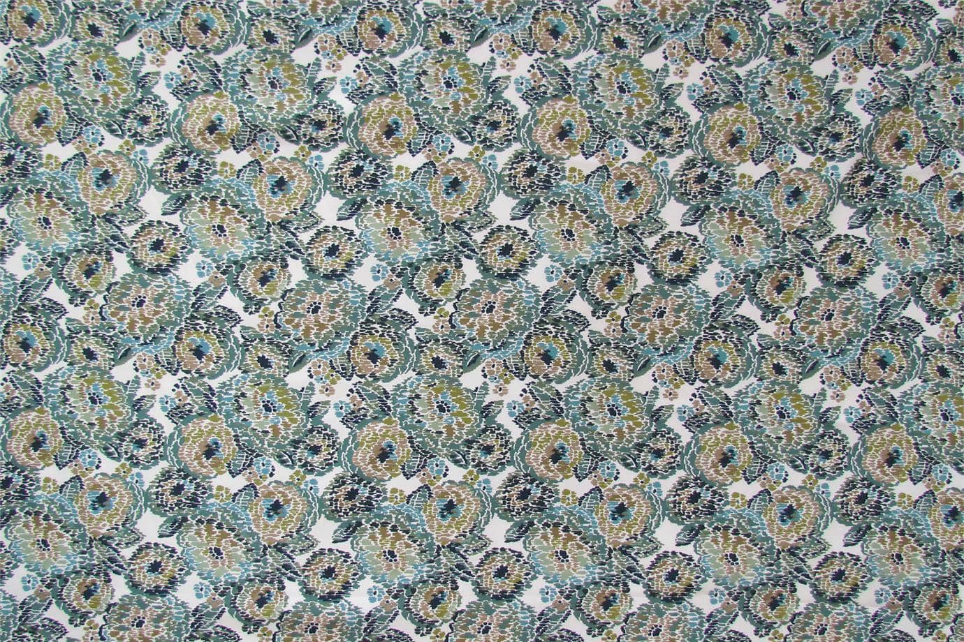 AK1505 FLORIS 002 Verde home decoration fabric