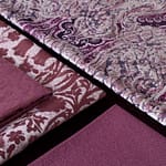 Burgundy red fabrics for home decoration | Tessuti rosso borgogna per arredamento