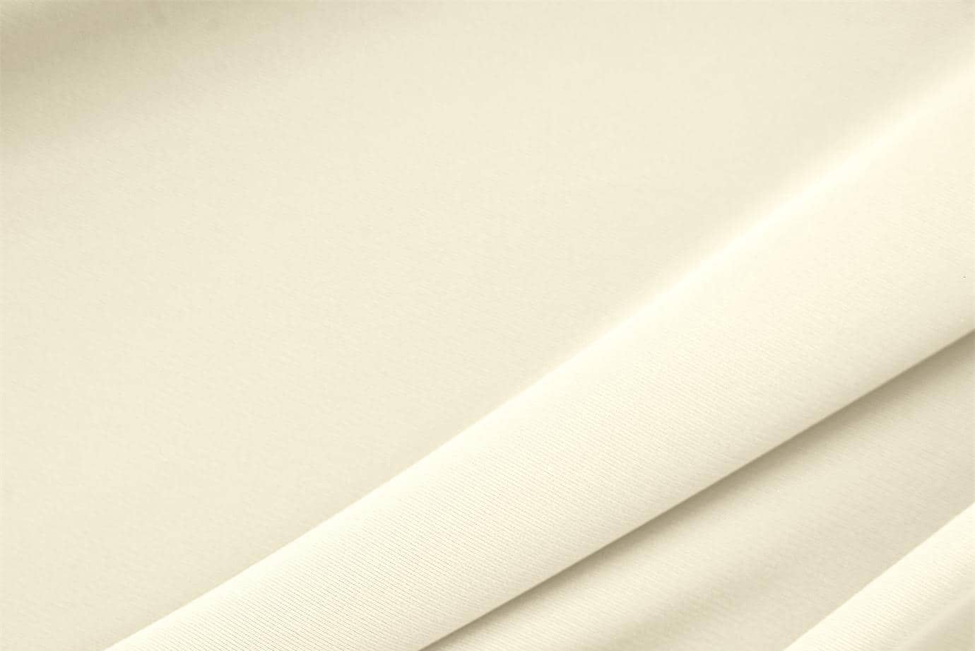 Tissu Microfibre légère Blanc vanille en Polyester pour vêtements