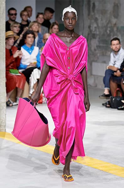 Beetroot Purple dress from Marni Ready-to-Wear Spring 2020