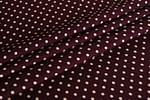 Red, White Viscose Crêpe de Chine fabric for dressmaking