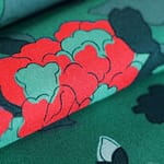 Green Viscose Muslin fabric for dressmaking