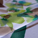 Tissu Crêpe de Chine Vert, Violet en Soie pour vêtements
