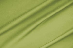 Tissu Satinette de coton stretch Vert cèdre en Coton, Stretch pour vêtements