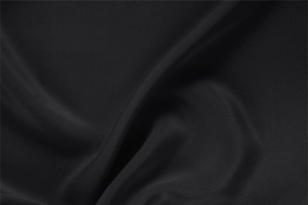 Black Silk Cady fabric for dressmaking