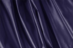 Night Blue Silk Duchesse fabric for dressmaking