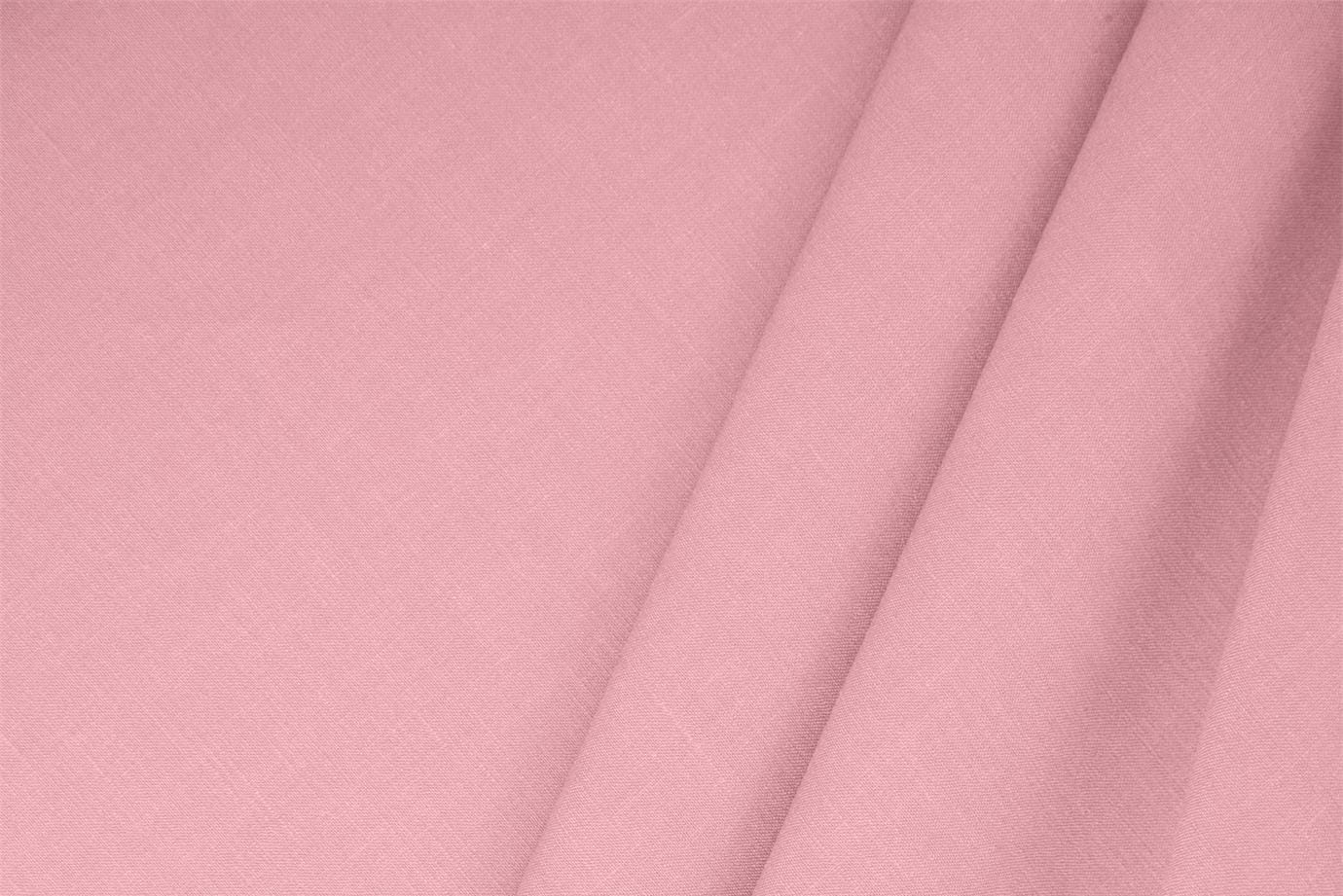 Baby Pink Linen, Stretch, Viscose Linen Blend fabric for dressmaking