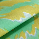 Tessuto Giallo, Verde in Cotone, Lino per abbigliamento