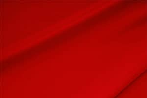 Tessuto Crêpe de Chine Stretch Rosso Fuoco in Seta, Stretch per abbigliamento