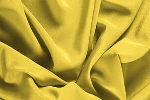 Primrose Yellow Silk Crêpe de Chine fabric for dressmaking