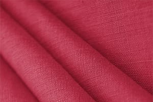 Fuchsia yarn dyed linen canvas fabric for dressmaking