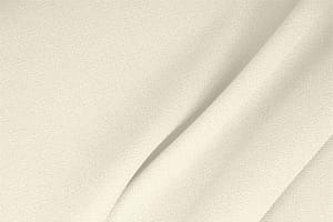 Tissu Double crêpe de laine Blanc ivoire en Laine pour vêtements