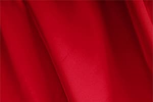 Tessuto Faille Rosso Fuoco in Seta per abbigliamento