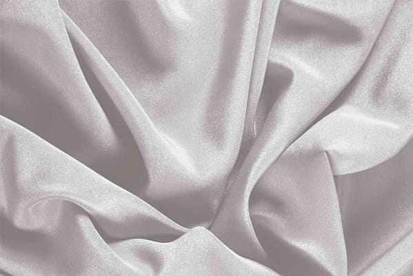 Dew Silver Silk Crêpe de Chine fabric for dressmaking
