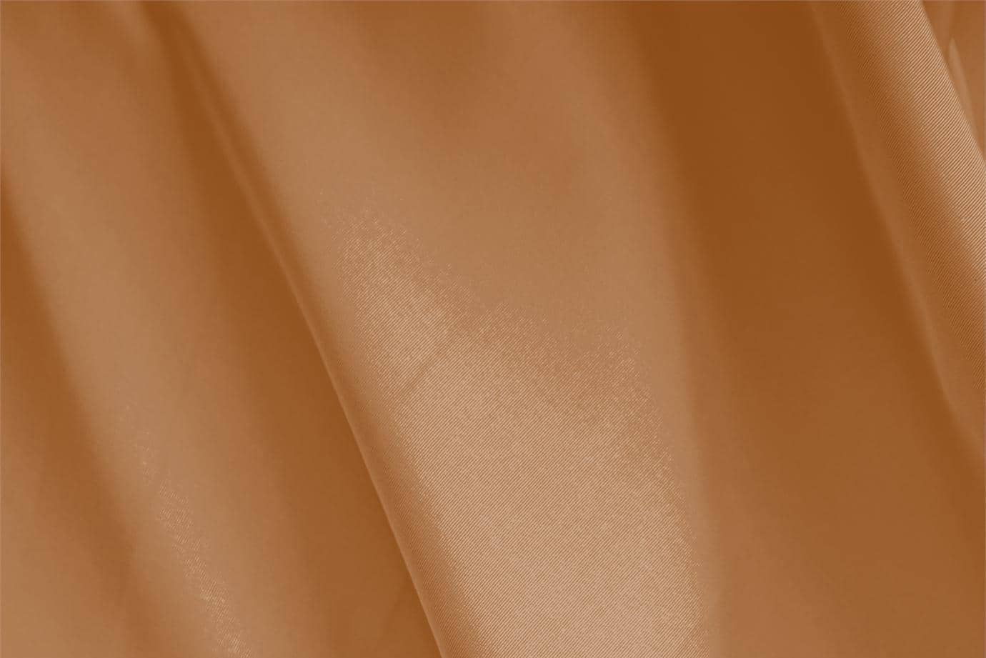 Tessuto Faille Arancione Albicocca in Seta per abbigliamento