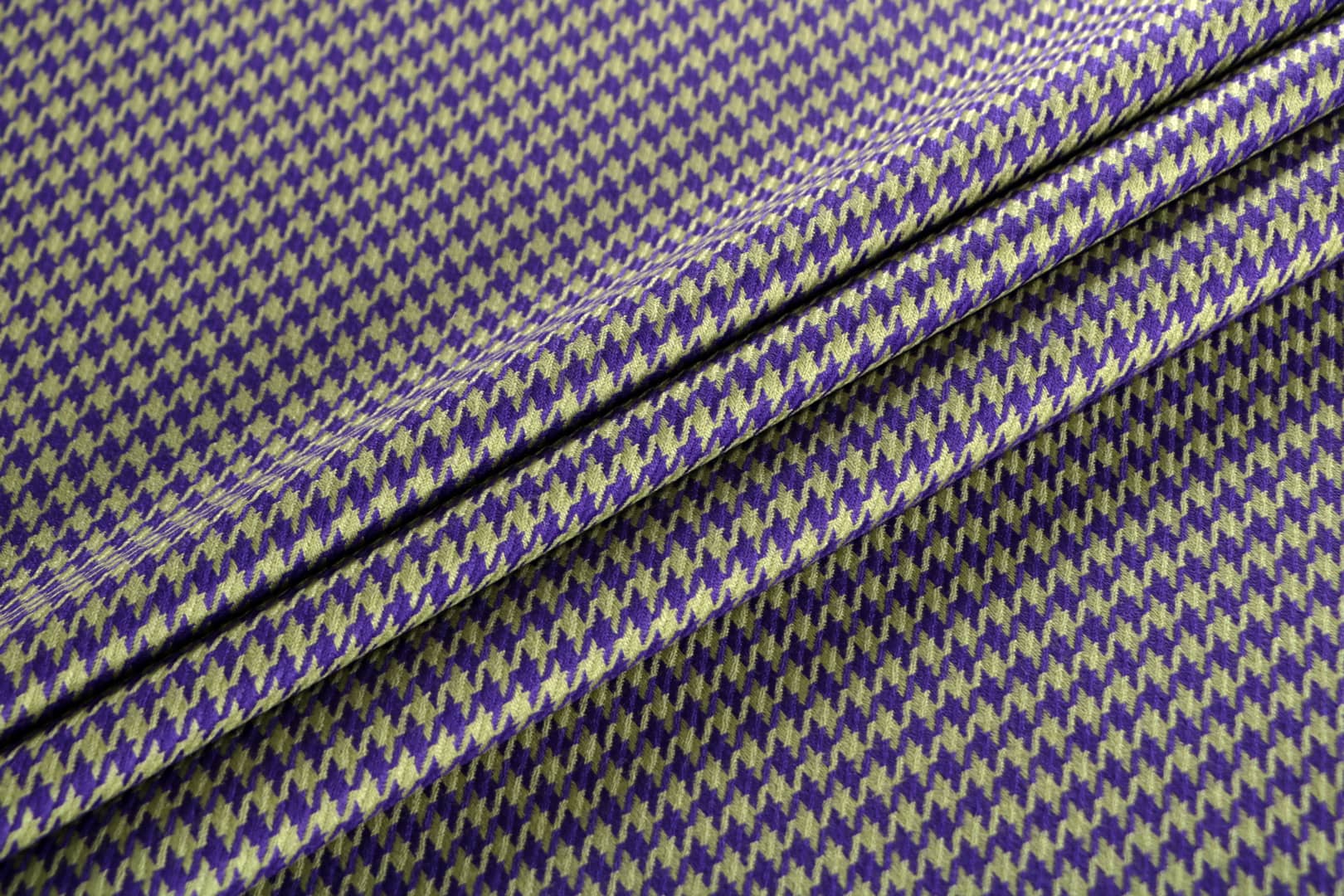 Green, Purple Wool fabric for dressmaking