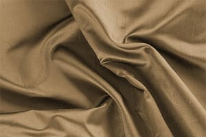 Tessuto Raso Shantung Giallo Ambrosia in Seta per abbigliamento