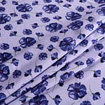 Tessuto Mussola Blu, Viola in Viscosa per abbigliamento