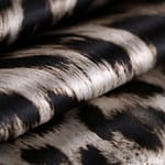 Beige, Black Silk Crêpe Satin fabric for dressmaking