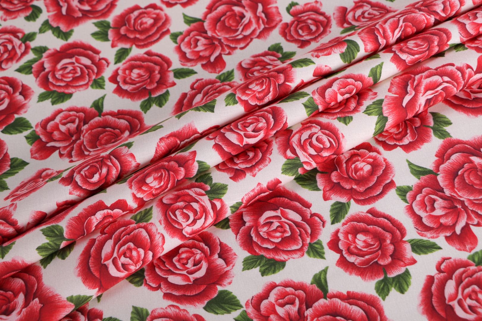 Red, White Linen, Viscose Linen Blend fabric for dressmaking