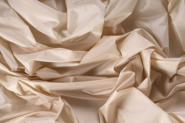 Sand beige silk taffeta fabric | new tess