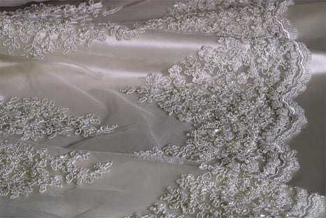 Italian Satin Wedding Fabric Material Cloth 