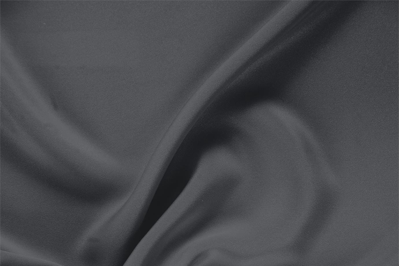 Anthracite Gray Silk Drap fabric for dressmaking