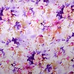 Fuxia, Purple Silk Crêpe Satin fabric for dressmaking