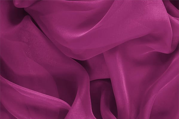 Iris Purple Silk Chiffon fabric for dressmaking