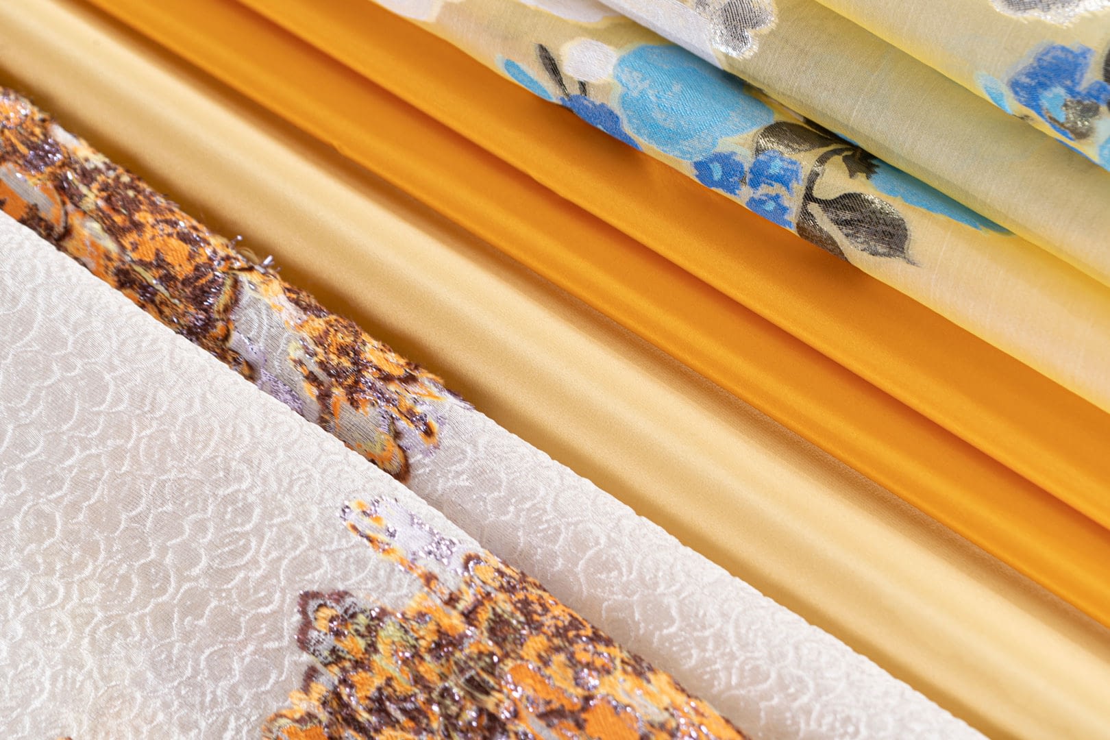 Popcorn and Daffodil Yellow fabrics Spring 2022 Color Trends