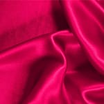 Fuchsia silk crêpe back satin fabric for dressmaking