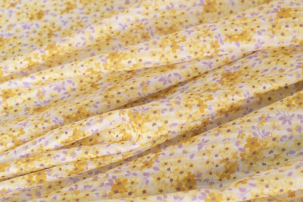 Yellow Cotton fabric for dressmaking