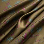 Floral silk twill apparel fabric | new tess