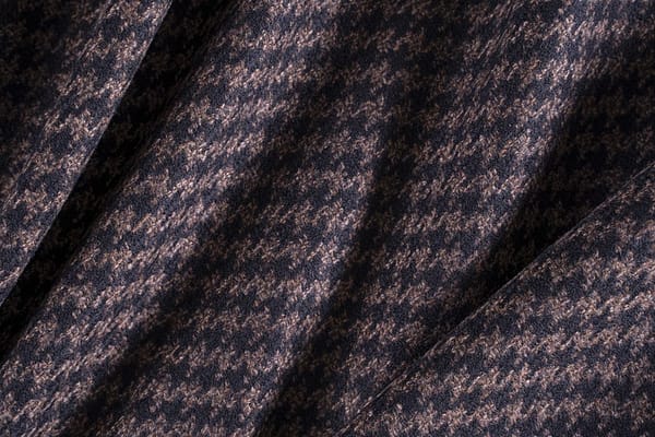 Black, Brown Wool fabric for dressmaking