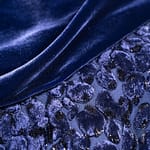 silk and viscose blue velvet fabric for dressmaking | new tess