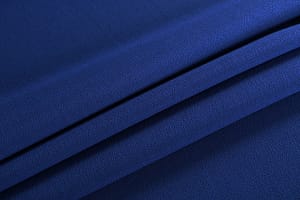 China Blue Wool Doppia Crepella fabric for dressmaking