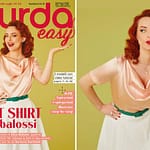 Top made with our pink silk satin stretch for Burda Easy | new tess