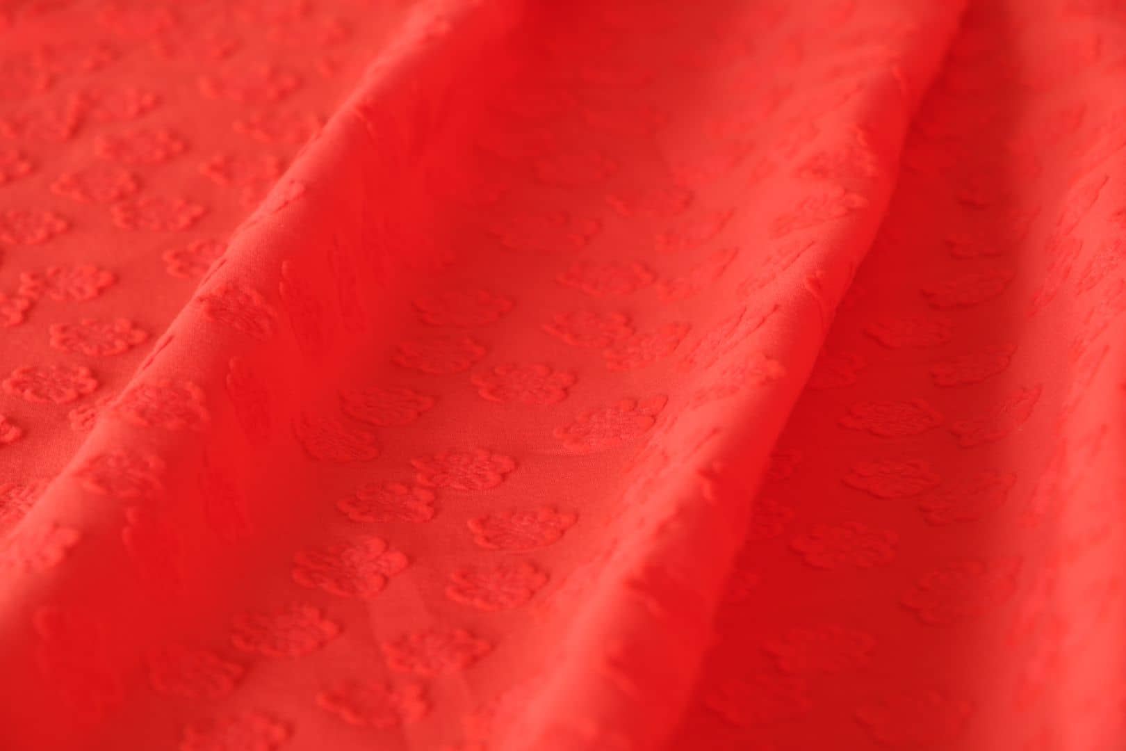 Red Cotton fabric for dressmaking