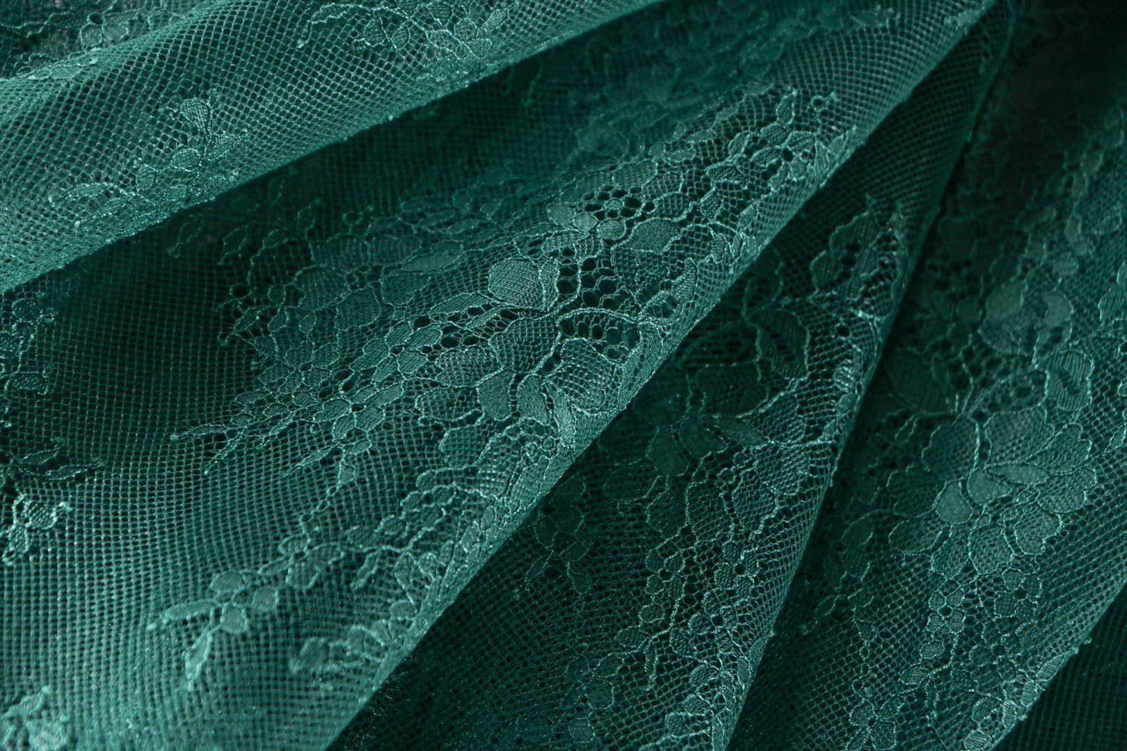 Tessuto Verde in Poliestere per abbigliamento