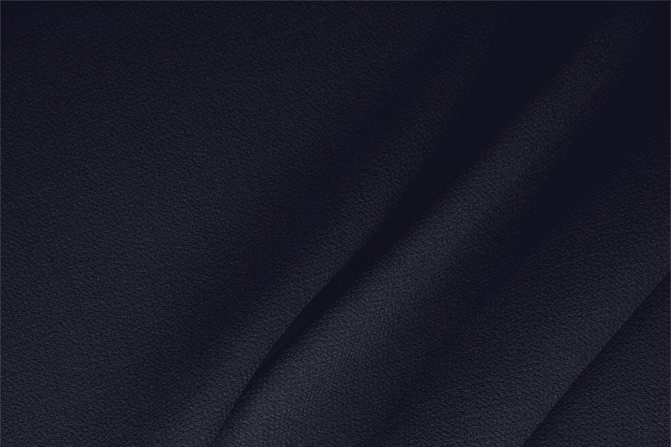 Navy Blue Wool Wool Double Crêpe fabric for dressmaking