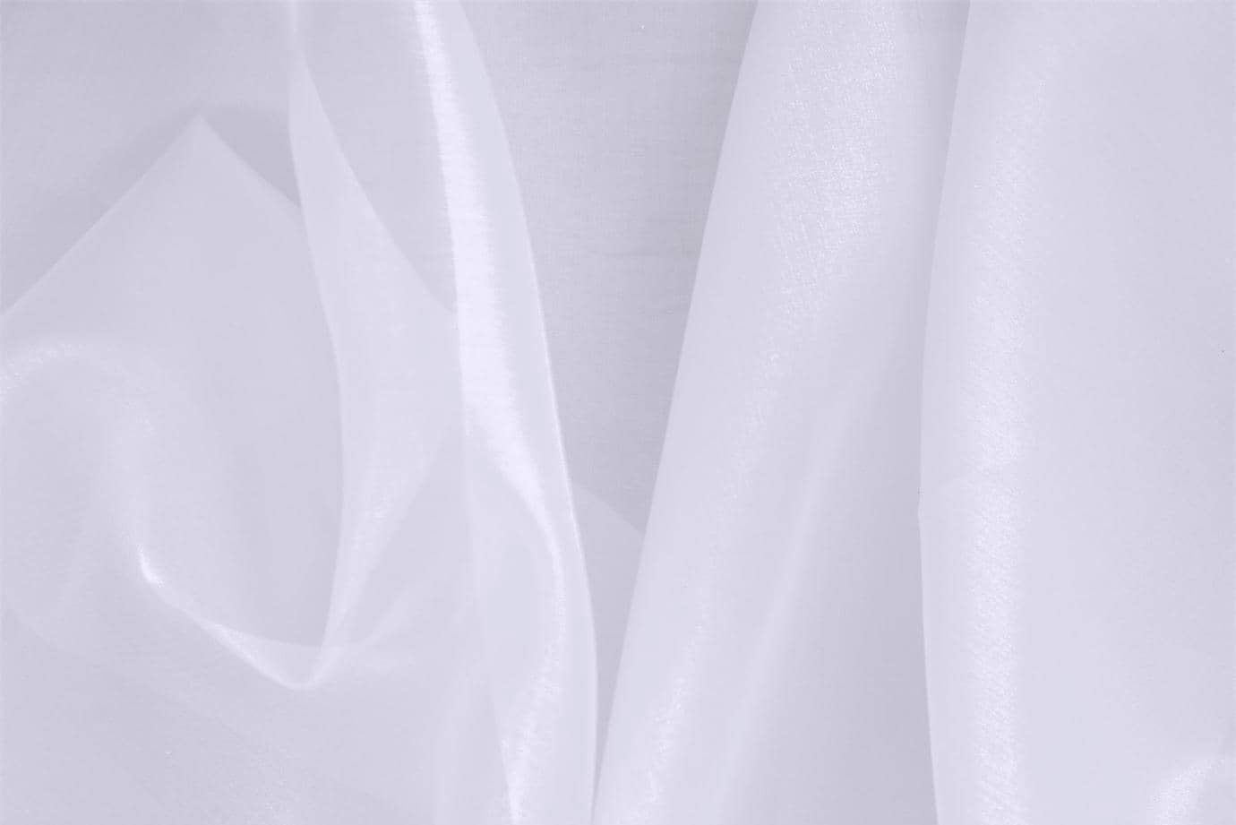 Alabaster Purple Silk Organza fabric for dressmaking