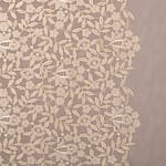 Beige Polyester, Viscose fabric for dressmaking