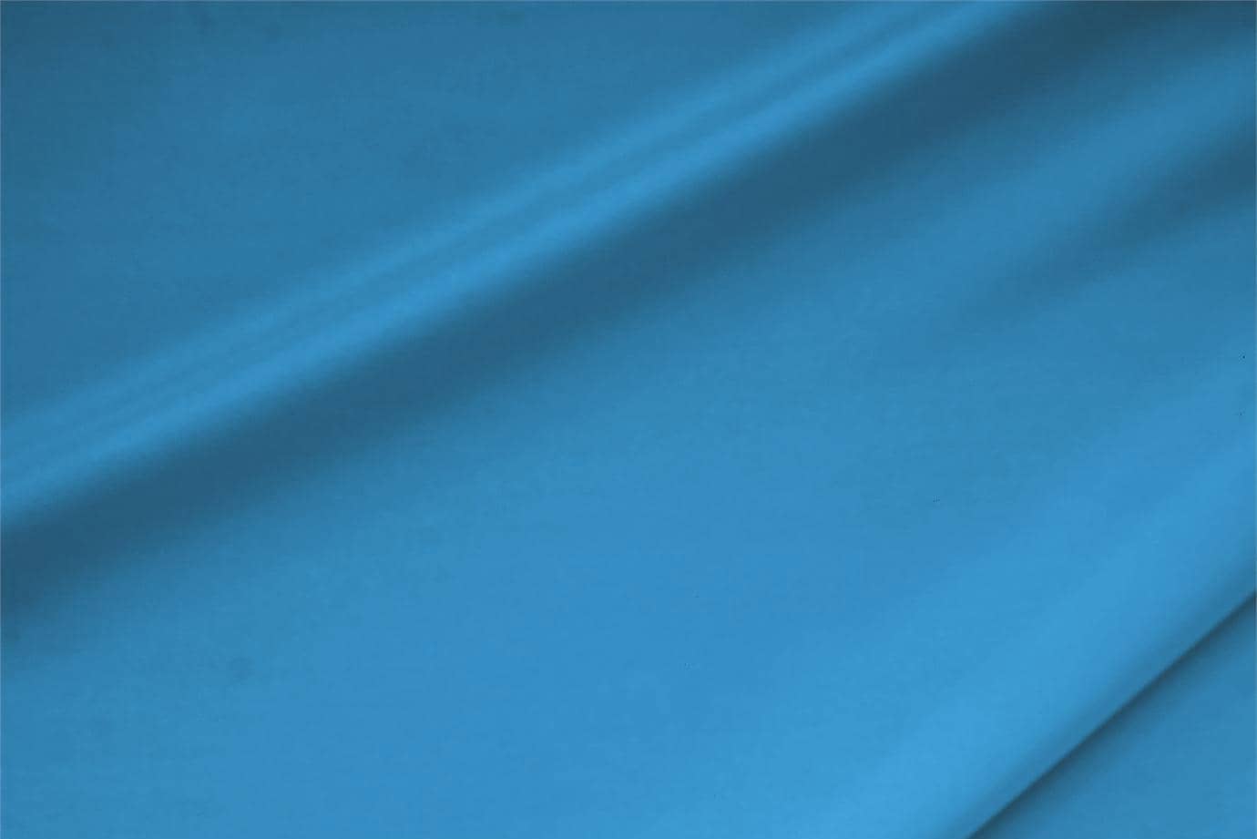 Tissu Crêpe de Chine Stretch Bleu antille en Soie, Stretch pour vêtements