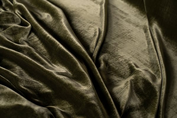 Tissu Vert en Soie, Viscose pour vêtements