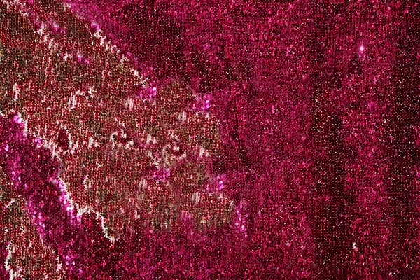 Fuxia Stretch, Viscose Sequins fabric for dressmaking