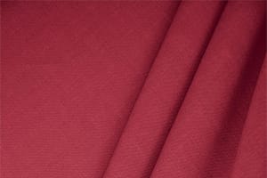 Tessuto Misto Lino Rosso Ciliegia in Lino, Stretch, Viscosa per abbigliamento