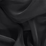 Tissu Chiffon noir en soie pour vêtements