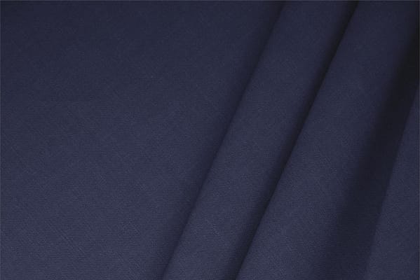 Tessuto Misto Lino Blu Jeans in Lino, Stretch, Viscosa per abbigliamento