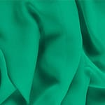 Tessuto Georgette Verde Bandiera in Seta per abbigliamento