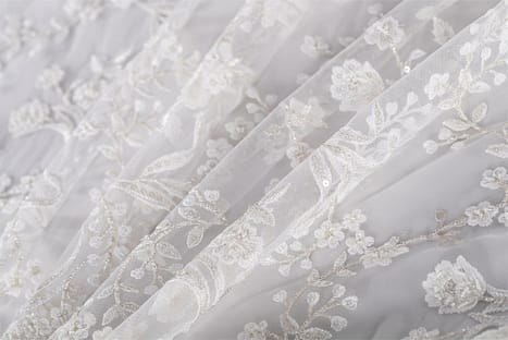 Color : 6 Rice White Robe De Mode Brodée Creuse Blanche Coton en Tissu Tulle 100% for Mariage De Mariage De Mariage Brocart 0.5x1.3cm YDONGIIU Tissus Tissu De Dentelle De Haute Qualité 